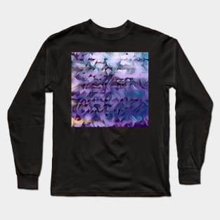 Cubist pastel pattern Long Sleeve T-Shirt